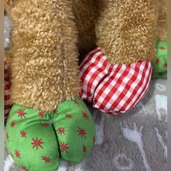 Ty Beanie Baby Classic Chestnut The Reindeer Plaid and Green Antlers - Picture 5 of 5